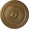 Ekena Millwork Pearl Ceiling Medallion (Fits Canopies up to 1 7/8"), Hand-Painted Pale Gold, 26 1/4"OD x 1 1/2"P CM26PEPAS - alternate 1